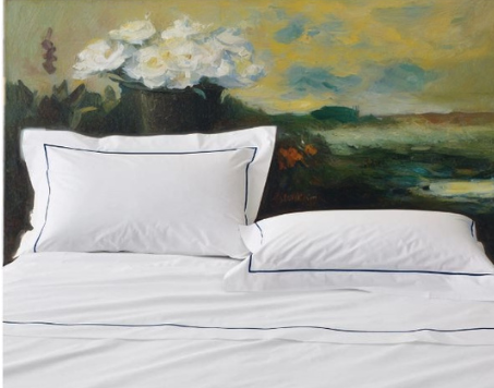 Completo letto Luxury in puro cotone con burdon mano-macchina