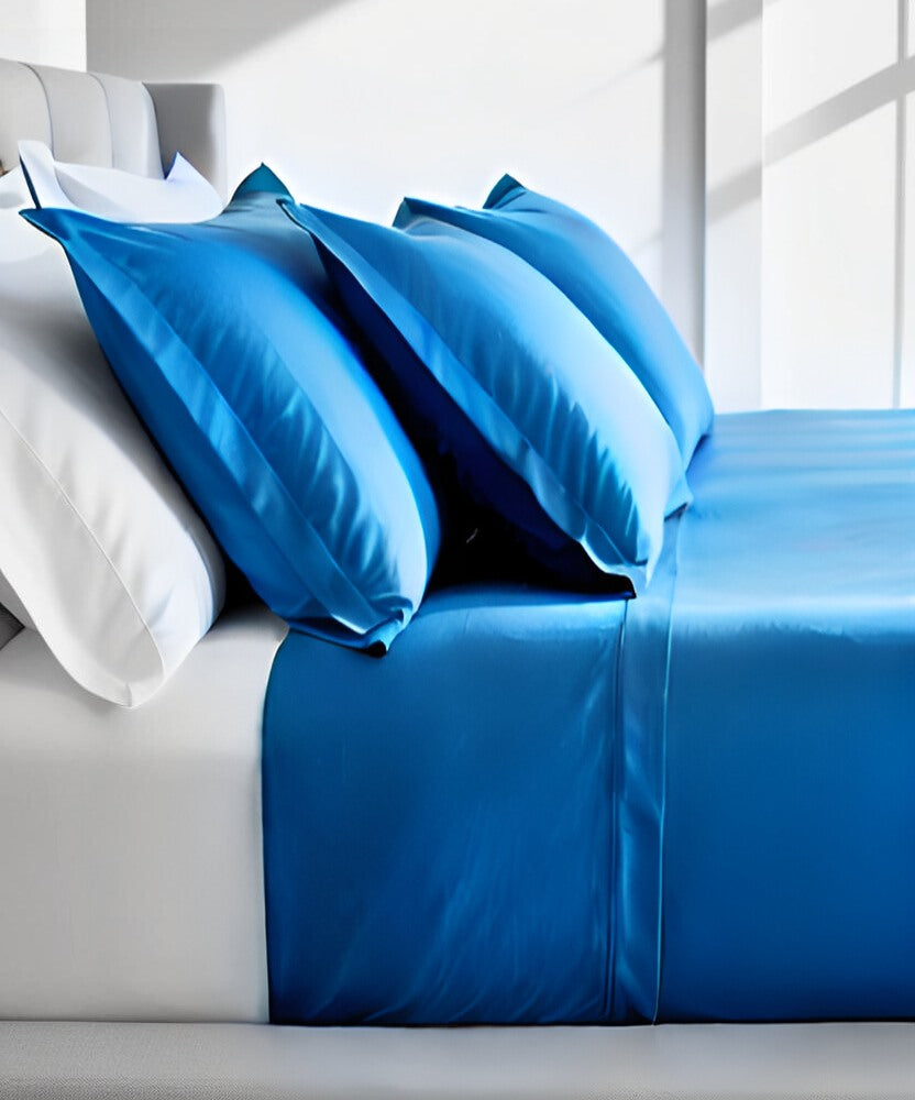 completo letto plain Azzurro