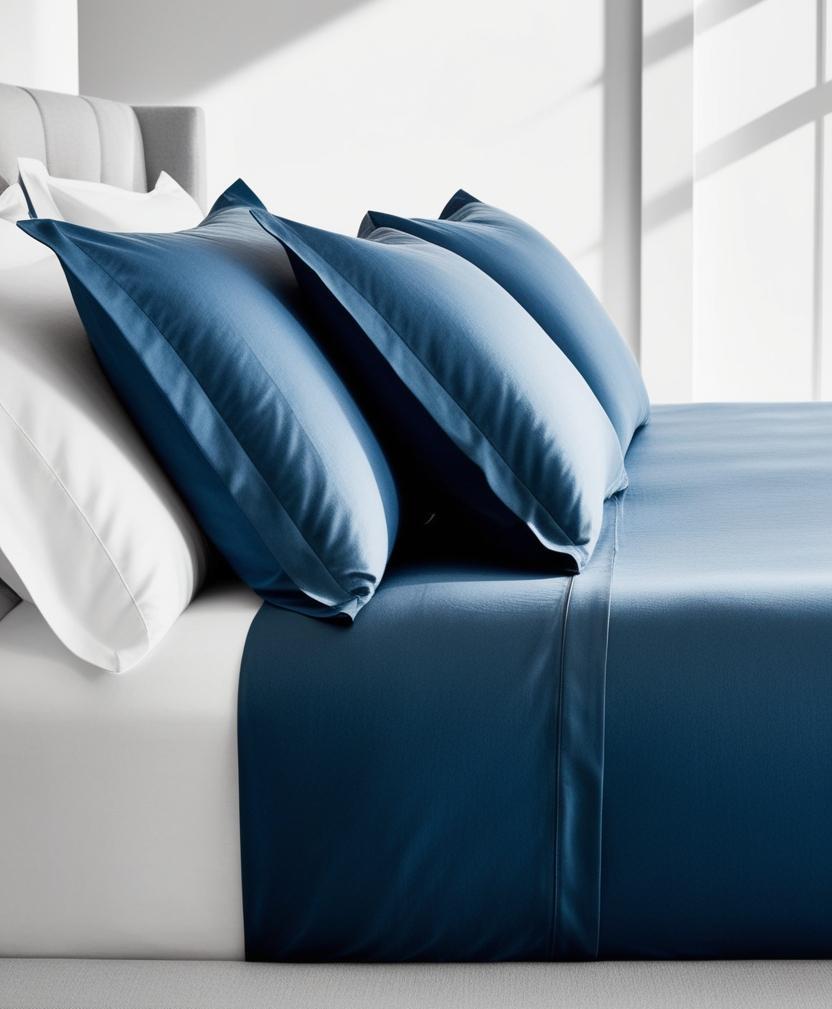 completo letto plain blue