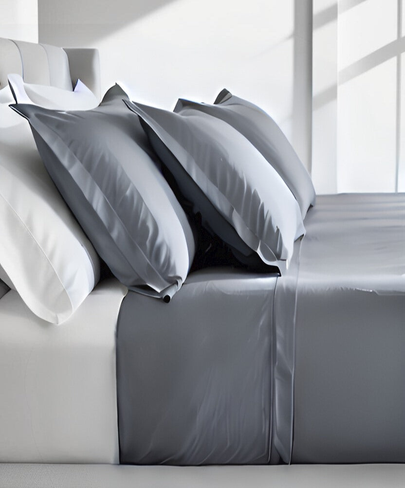 Completo Letto in Percalle “Plain” – Tinta Unita Made in Italy