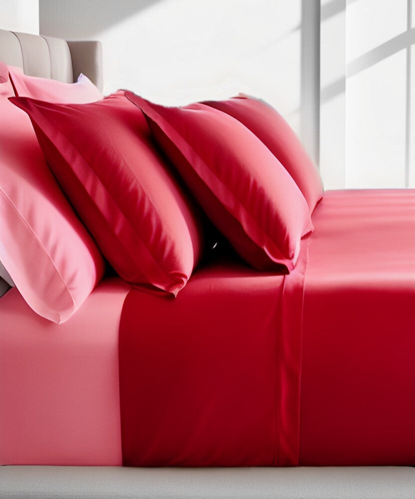 completo letto plain rosso