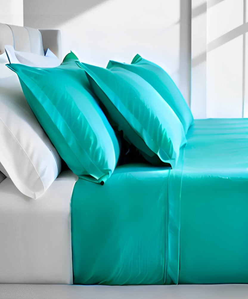 Completo Letto in Percalle “Plain” – Tinta Unita Made in Italy