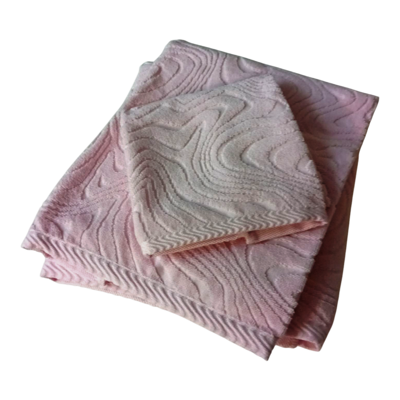 Set Bagno 3 Pezzi in Cotone Egiziano Jacquard