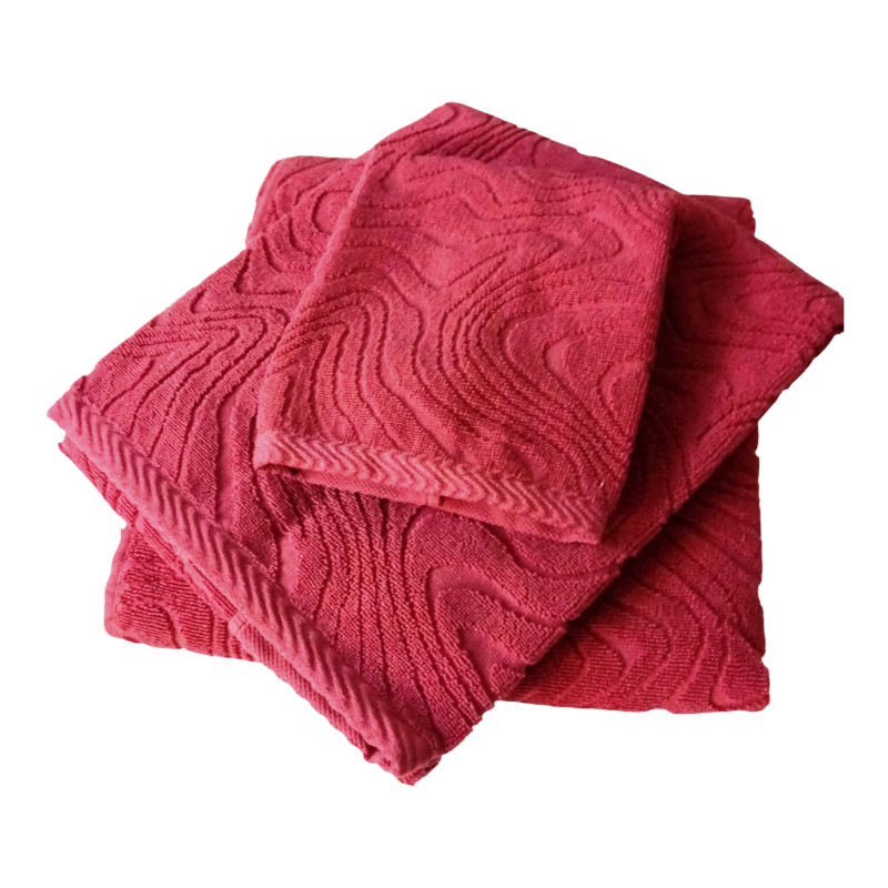 Set Bagno 3 Pezzi in Cotone Egiziano Jacquard