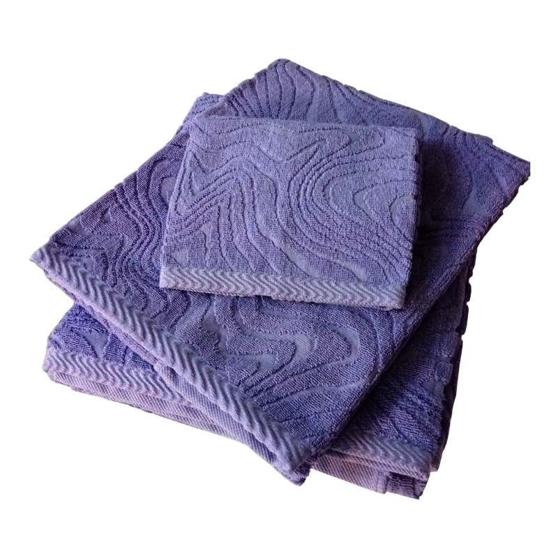 Set Bagno 3 Pezzi in Cotone Egiziano Jacquard