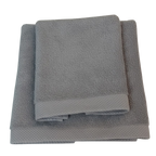 Set Asciugamani e Ospite Koet Tinta Unita - Spugna Idrofila 550 gr/mq