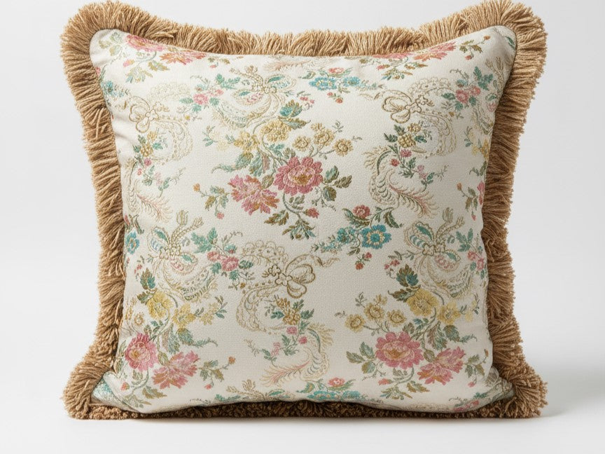 Cuscino Arredo Artigianale 50x50 cm in Tessuto Lampasso | Collezione