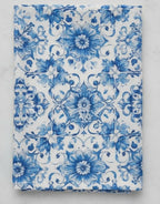 Set 3 Strofinacci in Cotone Drill "Mediterraneo" | Fantasia Blu e Bianco