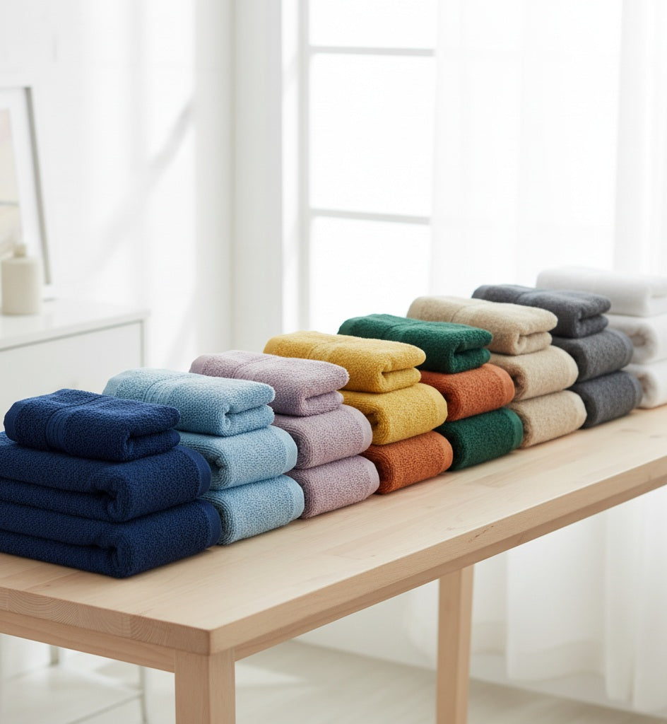 Set Spugna Linea Koet 1+1 - Asciugamano e Ospite in Cotone Idrofilo 550 g/m²