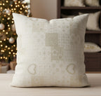 Cuscino Arredo Natalizio "Parigi" | Cotone con Lurex | Decorazione Divano