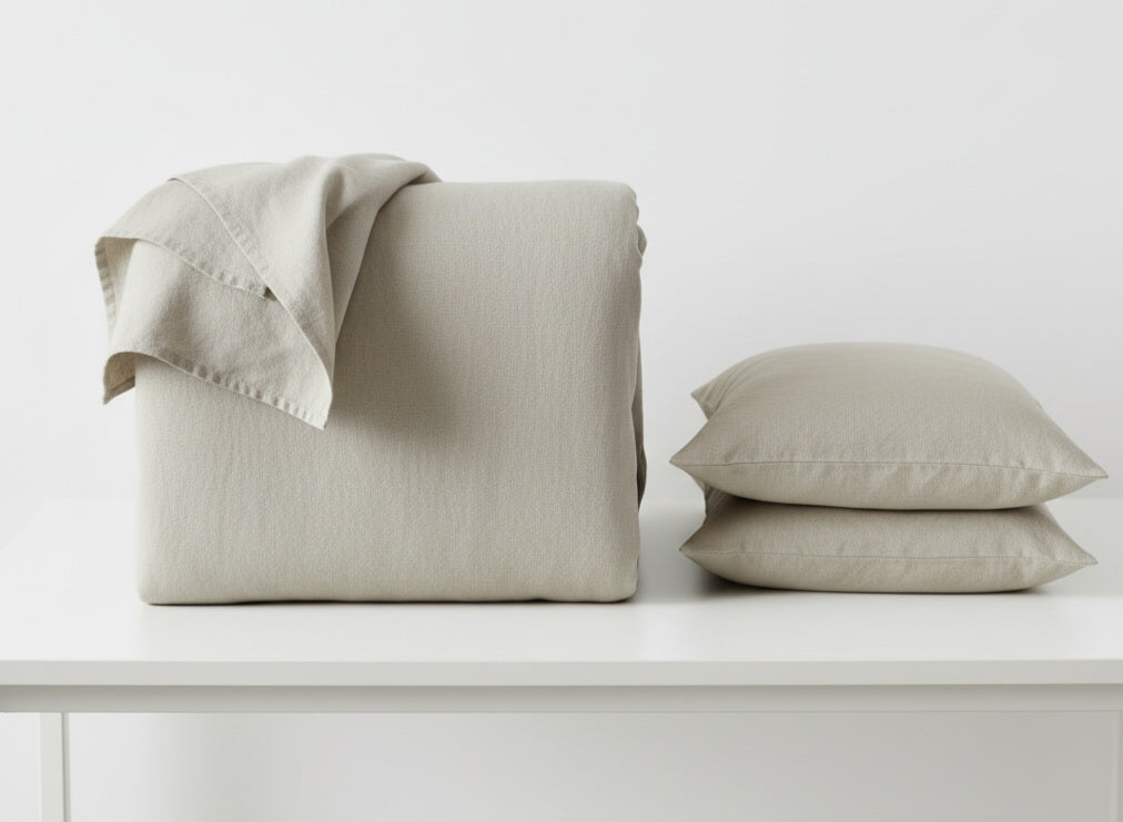 Percale Cotton Duvet Cover – Solid Color