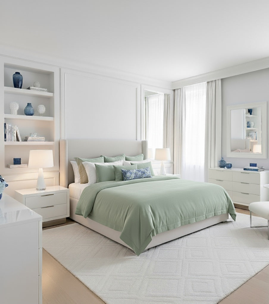 Percale Cotton Duvet Cover – Solid Color