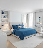 Percale Cotton Duvet Cover – Solid Color