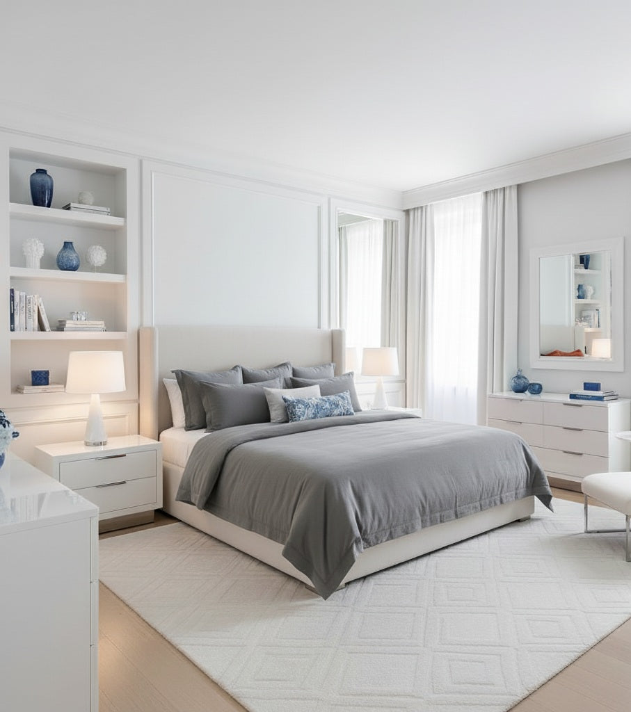 Percale Cotton Duvet Cover – Solid Color