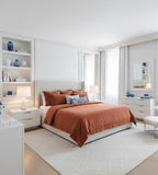 Percale Cotton Duvet Cover – Solid Color