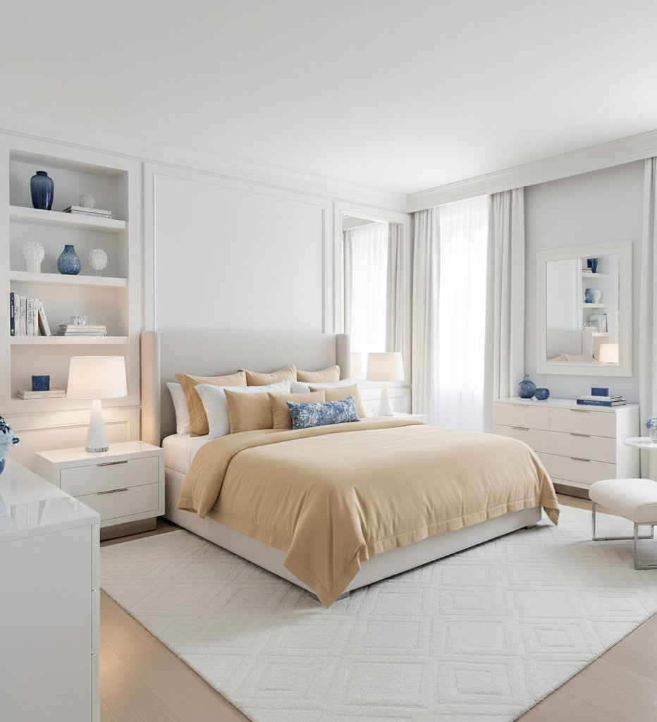 Percale Cotton Duvet Cover – Solid Color