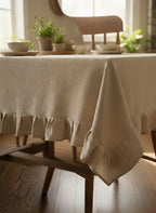 Tovaglia Lagos Artigianale in Cotone 100% con Rouches - 150x180 / 150x250 cm