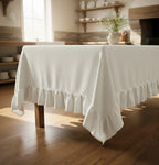 Tovaglia Lagos Artigianale in Cotone 100% con Rouches - 150x180 / 150x250 cm