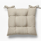 Cuscino Sedia Lagom - Cotone Tinto Filo a Righe Made in Italy