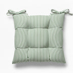 Cuscino Sedia Lagom - Cotone Tinto Filo a Righe Made in Italy