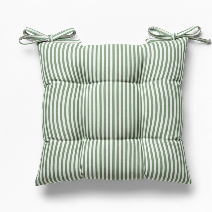 Cuscino Sedia Lagom - Cotone Tinto Filo a Righe Made in Italy