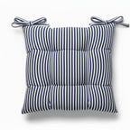 Cuscino Sedia Lagom - Cotone Tinto Filo a Righe Made in Italy