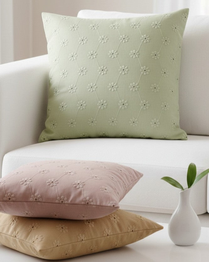 Sangallo Lace Decorative Cushion 45x45 cm - Handcrafted