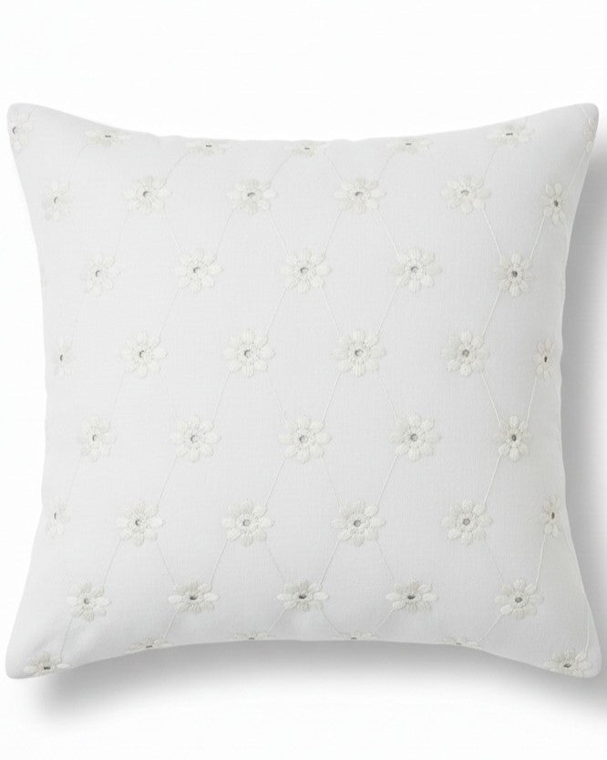 Sangallo Lace Decorative Cushion 45x45 cm - Handcrafted