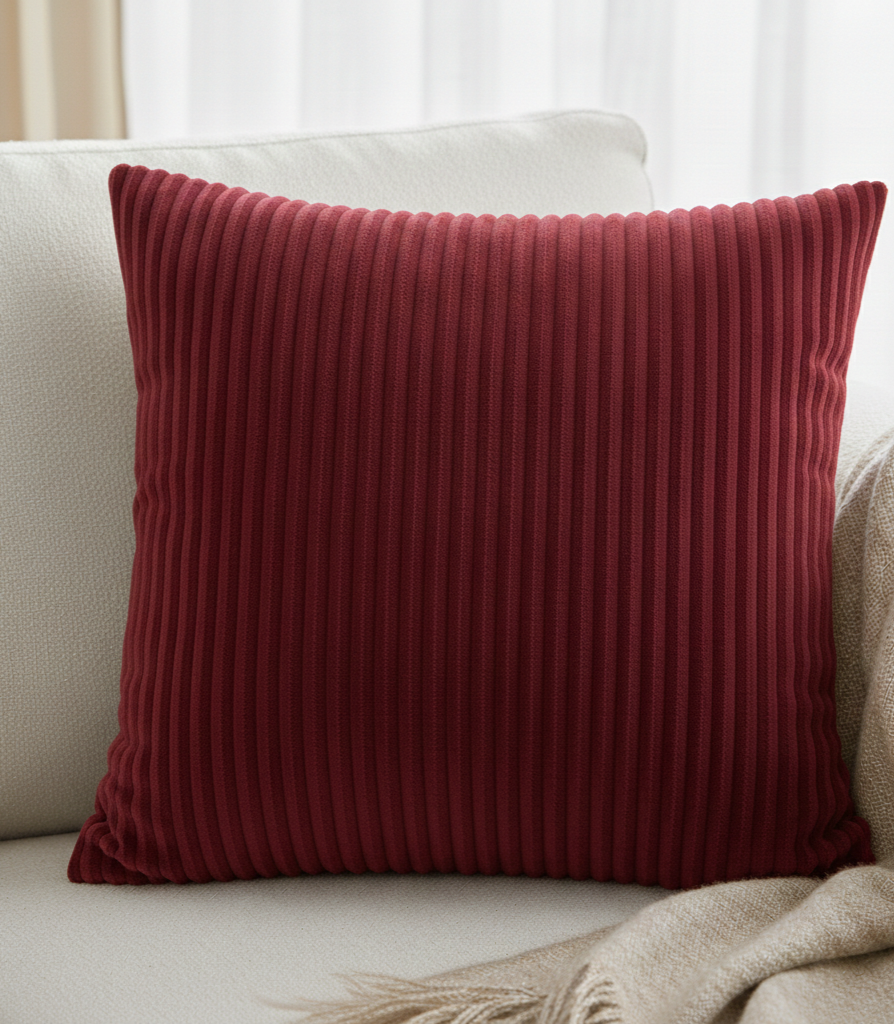 45x45 BURT Corduroy Cushion - Handcrafted