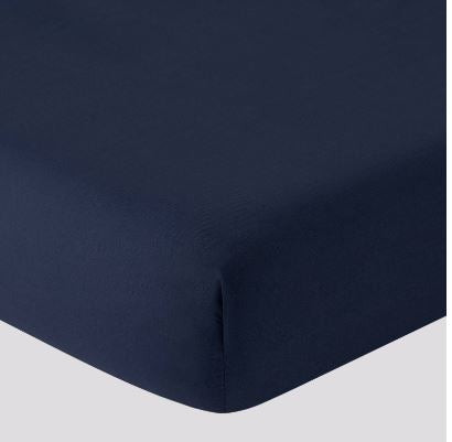 Lenzuolo sotto con angoli Aria in cotone percalle – Tinta unita