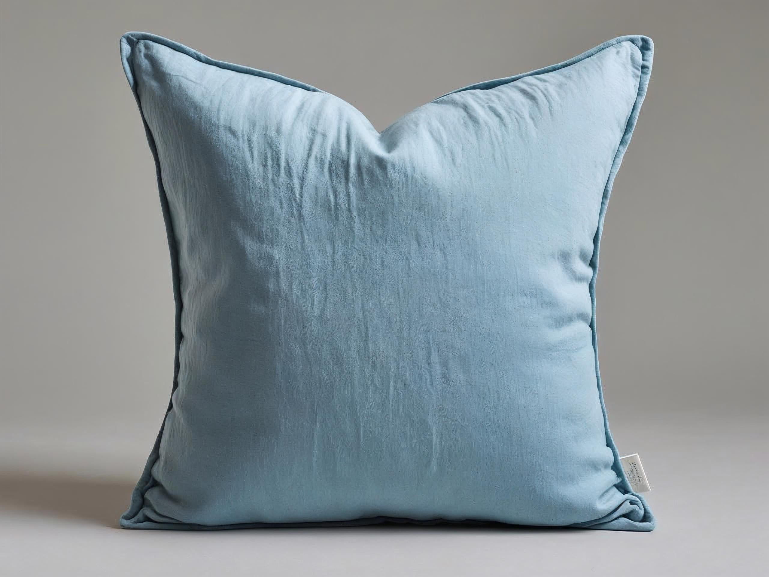 Cuscino Arredo in Cotone – Azzurro Laguna | Collezione Laguna