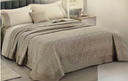 Coordinato Letto Artigianale Jacquard – Copriletto + Completo Lenzuola Ermes