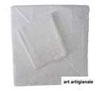 Completo Letto Matrimoniale Linea Roma con Pizzo San Gallo | Made in Italy