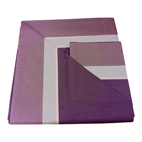 Completo letto Marilyn percalle con balza colore Malva| Made in Italy