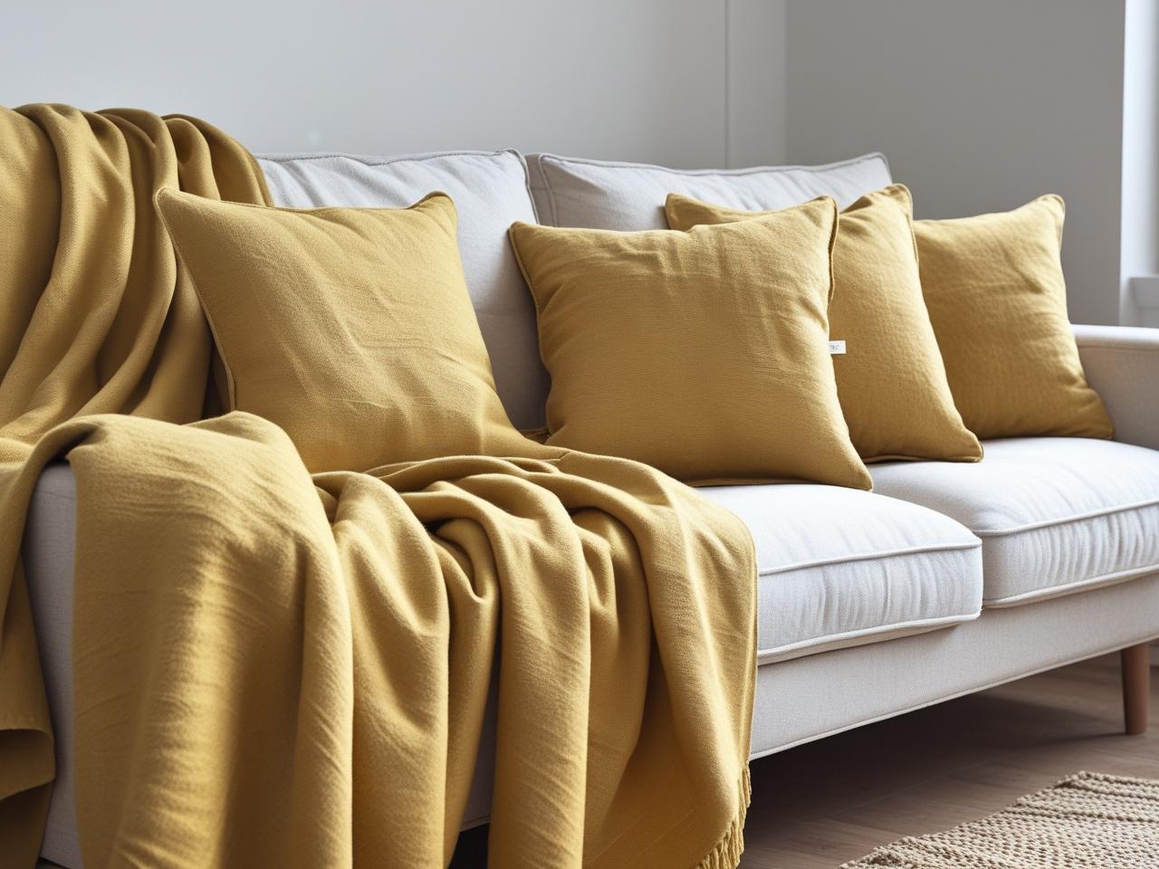 Foulard arredo “Notturna” – Oro opaco