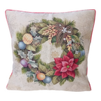 Cuscino Arredo Natale - Jacquard Artigianale 45x45cm - Vari Disegni