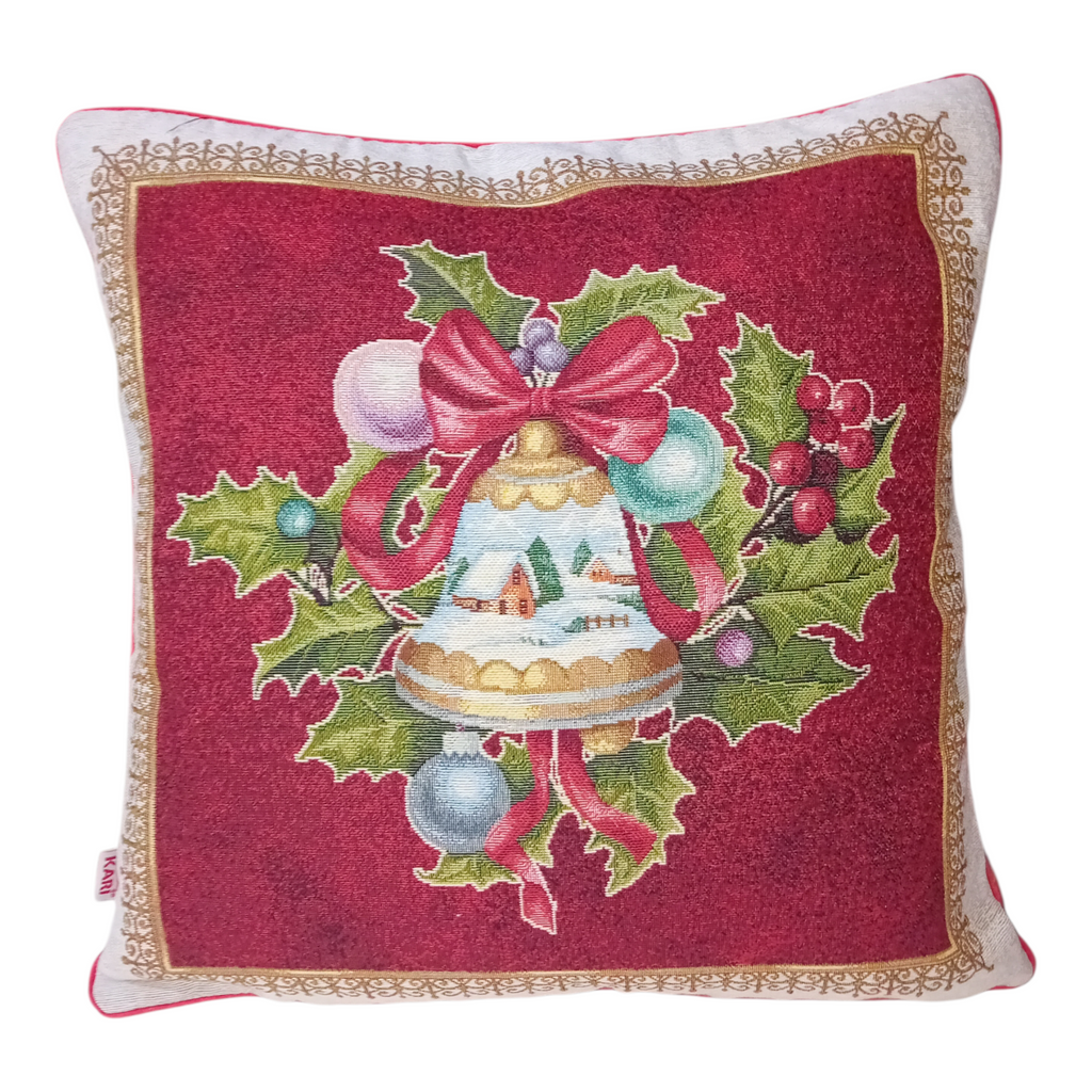 Cuscino Arredo Natale - Jacquard Artigianale 45x45cm - Vari Disegni