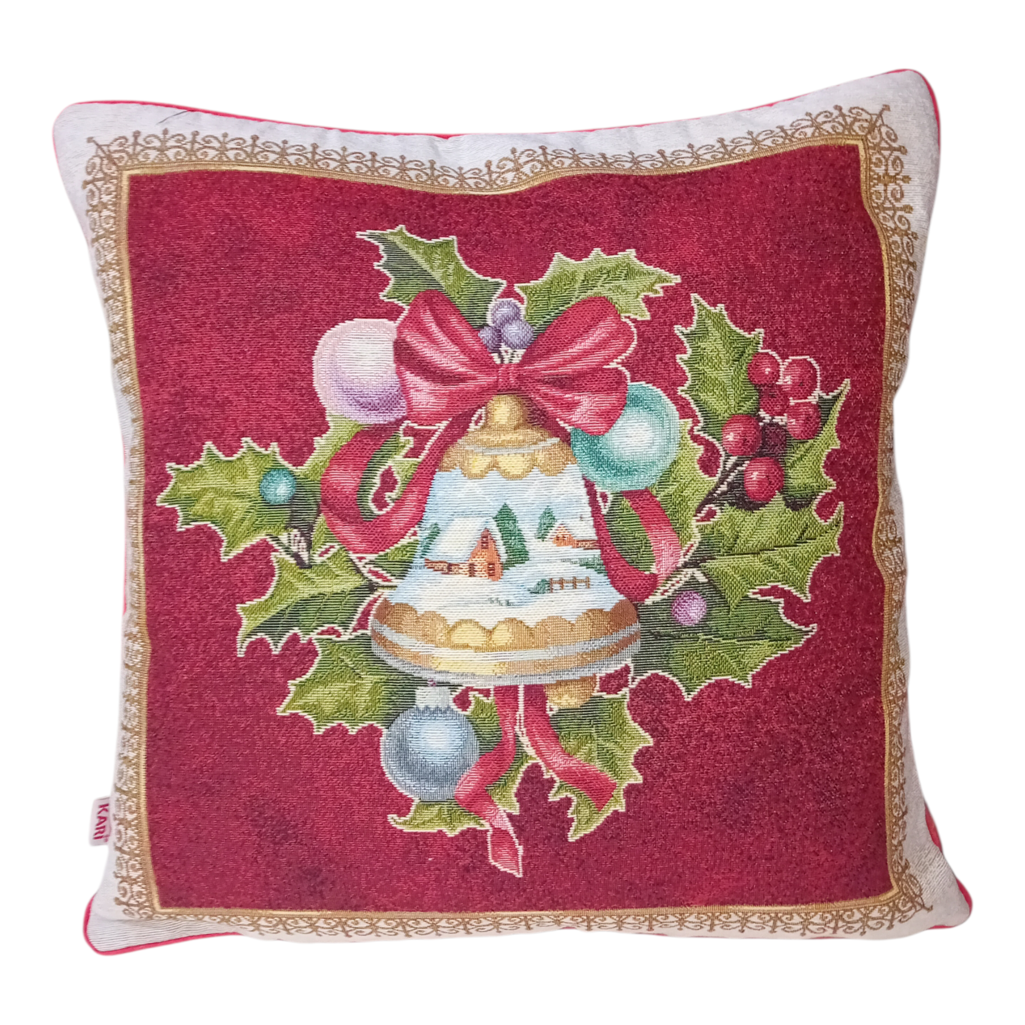 Cuscino Arredo Natale - Jacquard Artigianale 45x45cm - Vari Disegni