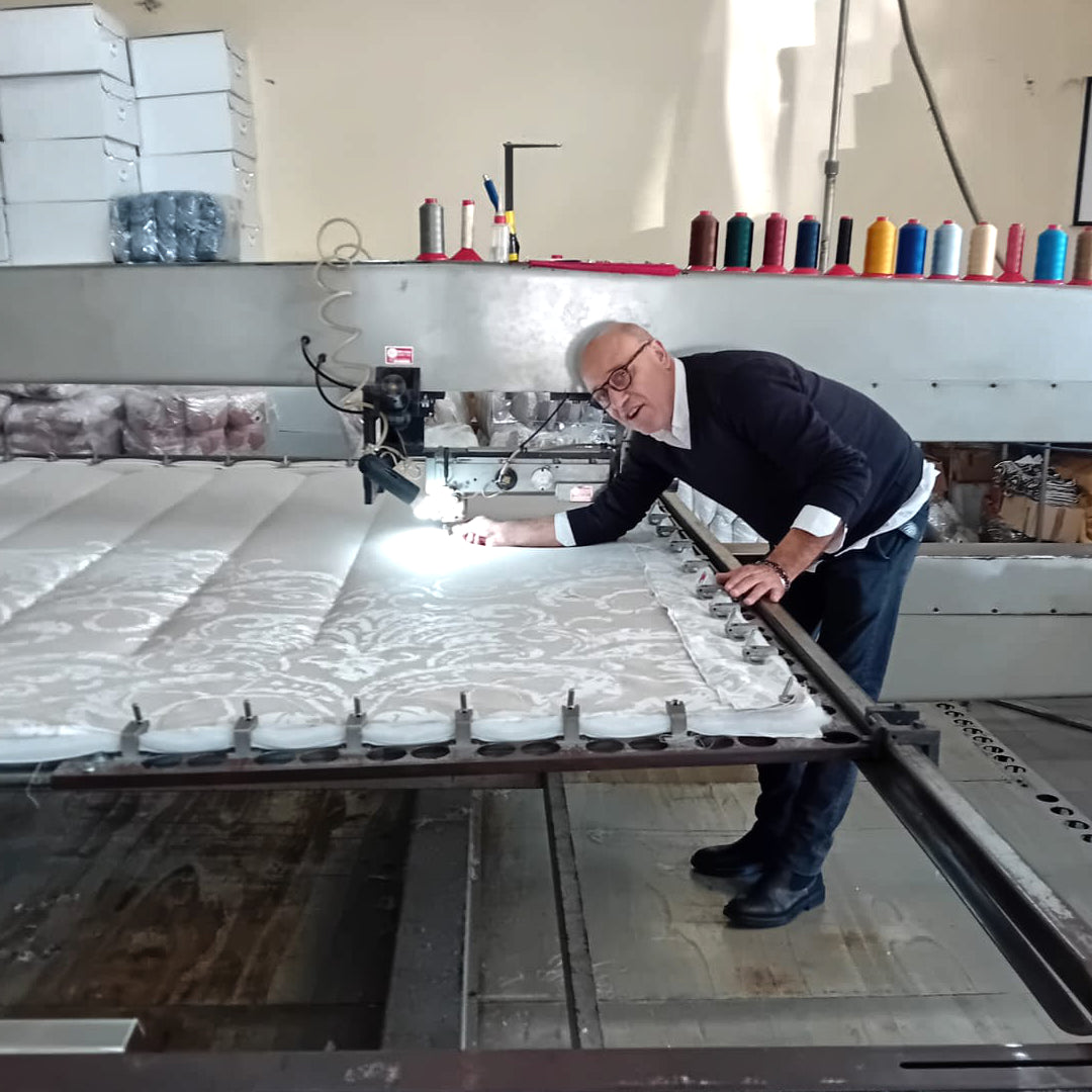 Pasquale Ciniglio lavorazione trapunta