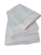 Set Spugna Angioletti 1+1 in Cotone Egiziano Jacquard