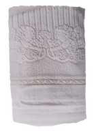 Set Spugna Angioletti 1+1 in Cotone Egiziano Jacquard