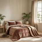 Trapunta Glenda in velluto di cotone trapuntatura a cassettoni