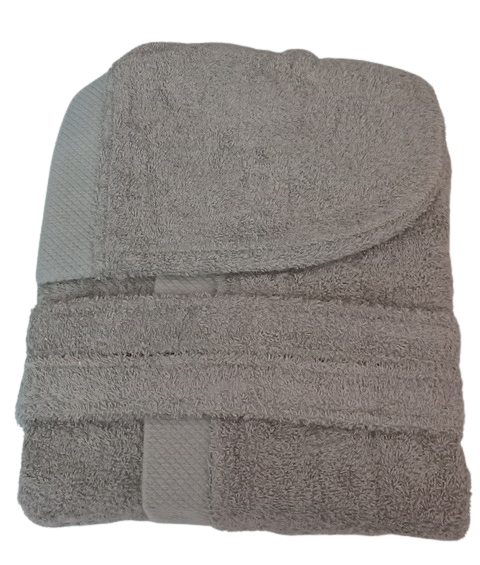 Koet Men's and Women's 500g Cotton Terry Bathrobe with Hood Made in Italy