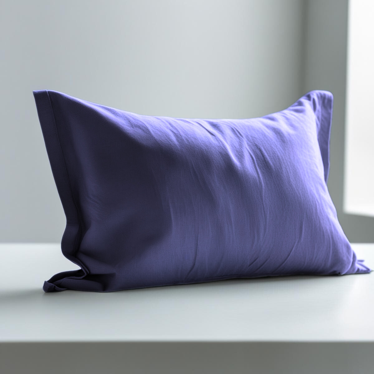 Pair of 200 Thread Count Percale Cotton Pillowcases for Bed 