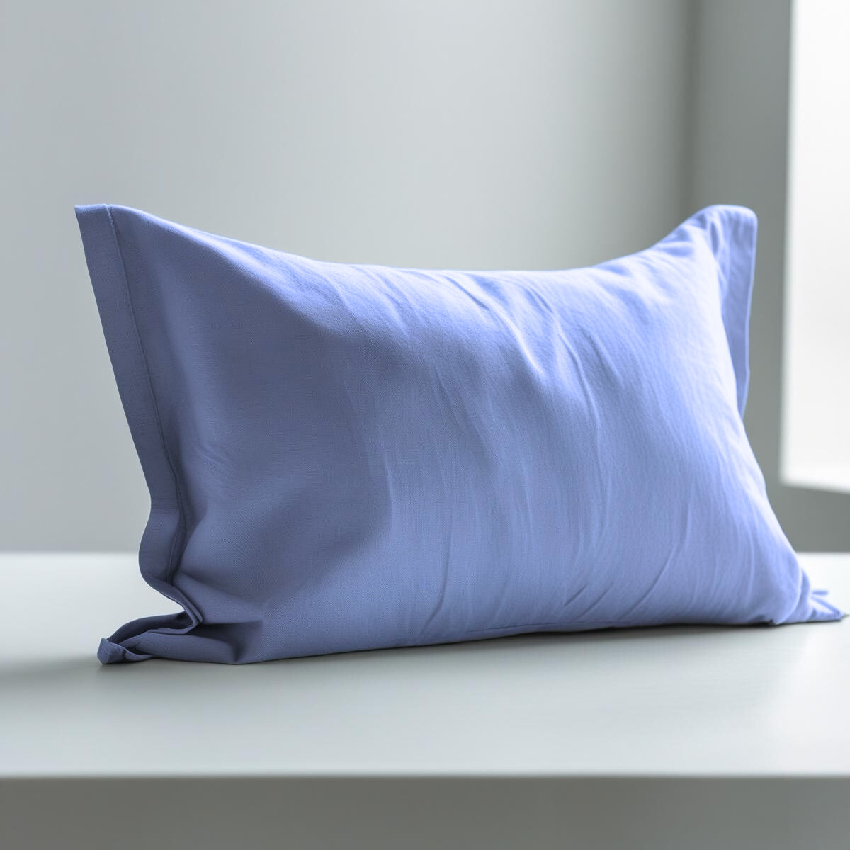 Pair of 200 Thread Count Percale Cotton Pillowcases for Bed 