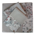 Completo Letto Clori in Percalle di cotone Balza a Fiori | Made in Italy