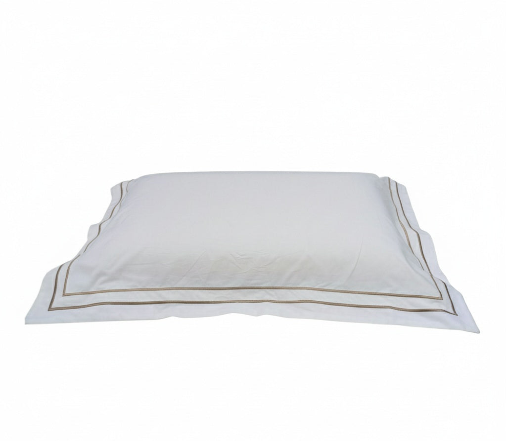Completo letto Luxury in puro cotone con burdon mano-macchina