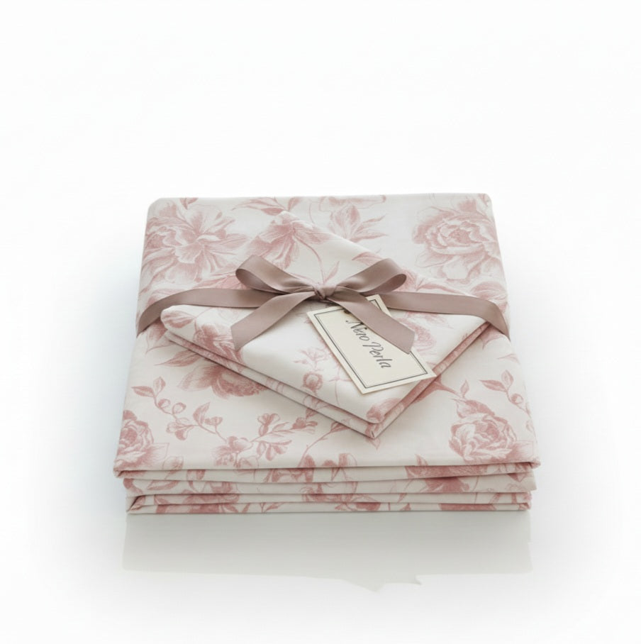 Completo Letto Matrimoniale Parigi Stampa Floreale