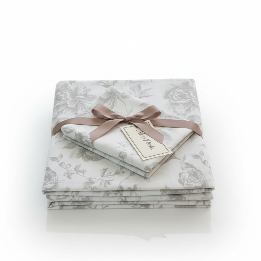 Completo Letto Matrimoniale Parigi Stampa Floreale