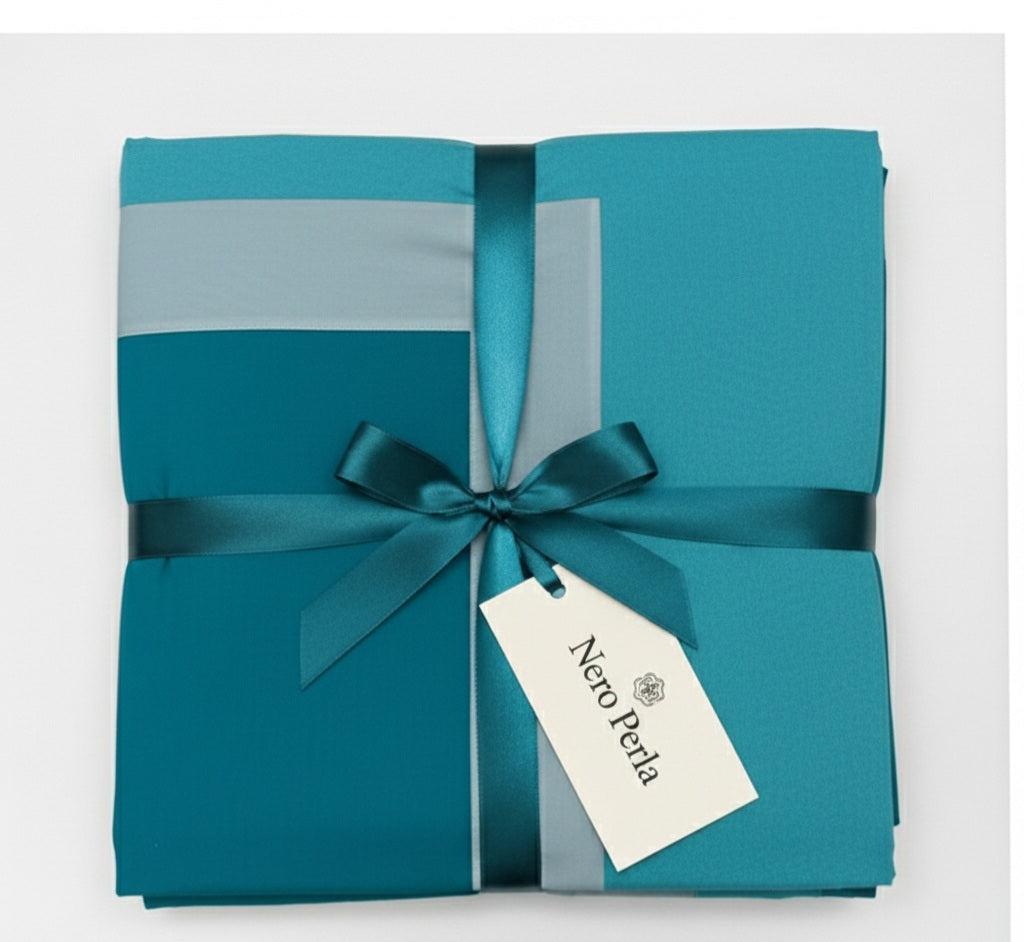 completo letto in percalle made in italy linea sartoriale 